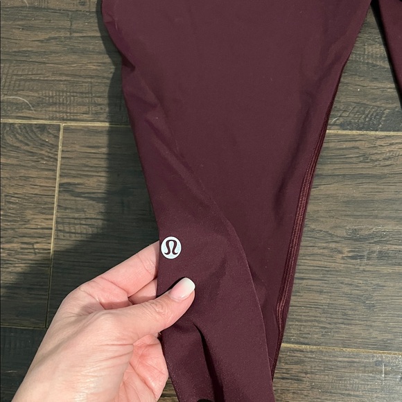 lululemon athletica Burgundy High-Rise Crop Leggings - Picture 4 of 5
